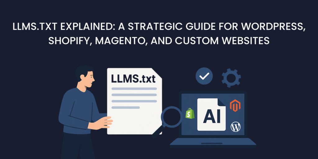 LLMS.txt Explained: A Strategic Guide for WordPress, Shopify, Magento, and Custom Websites