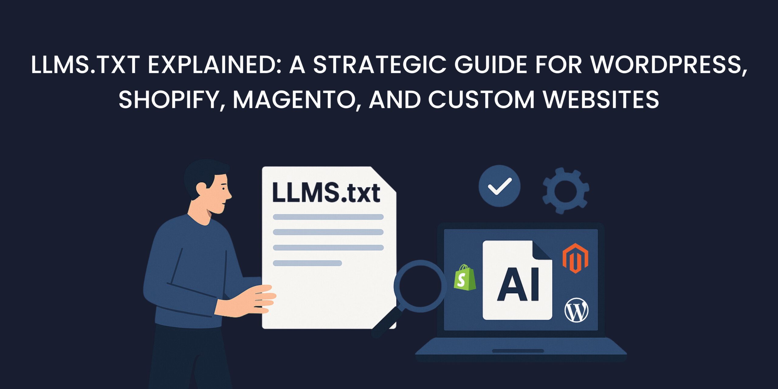LLMS.txt Explained: A Strategic Guide for WordPress, Shopify, Magento, and Custom Websites