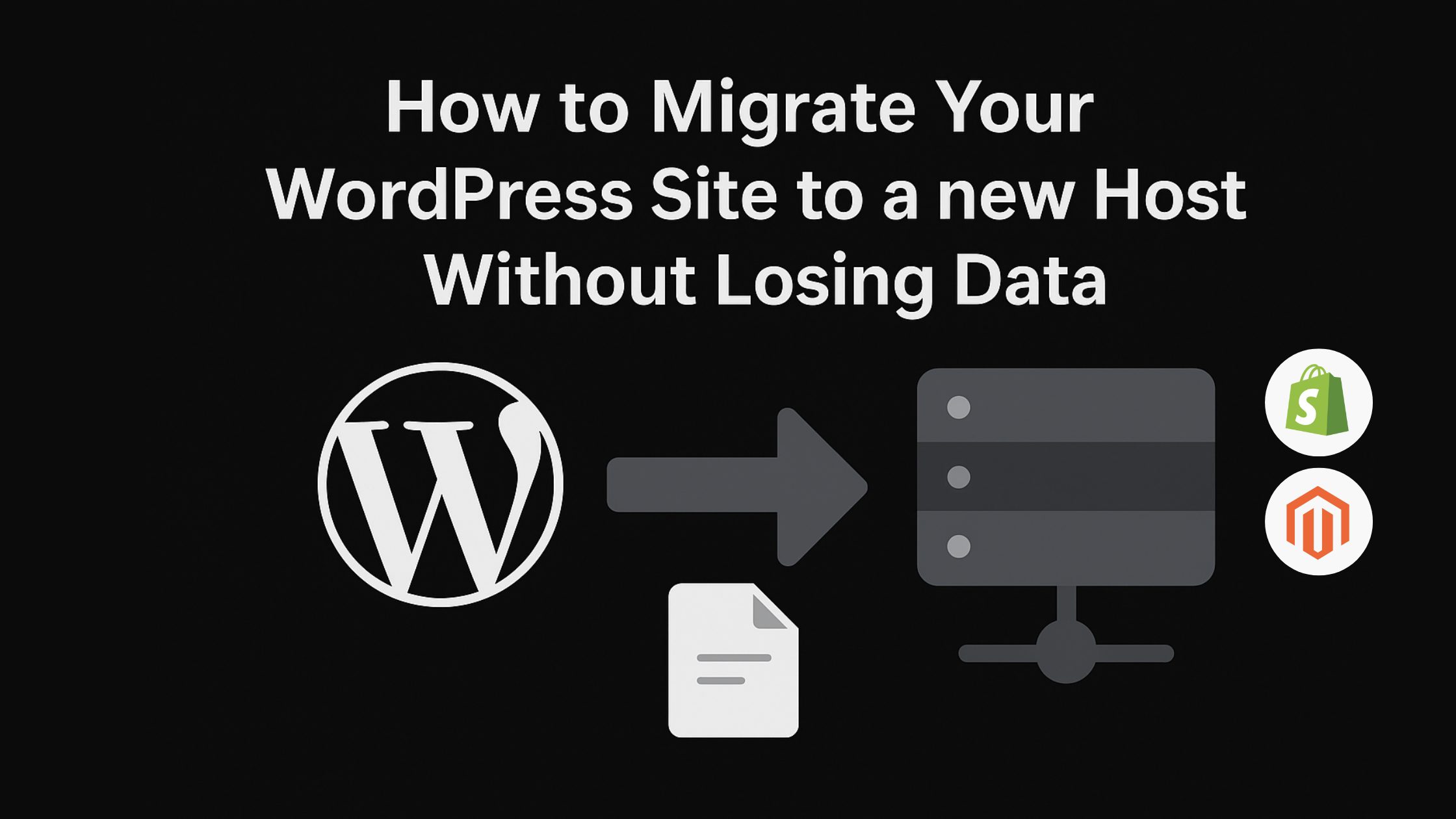 How to Migrate Your WordPress Site to a New Host